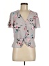 Candie's Gray Short Sleeve Blouse Size M - photo 1