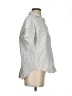 Madewell 100% Cotton Stripes Silver Short Sleeve Blouse Size XS - photo 4