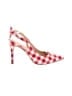 Just Fab Checkered-gingham Pink Heels Size 10 - photo 1