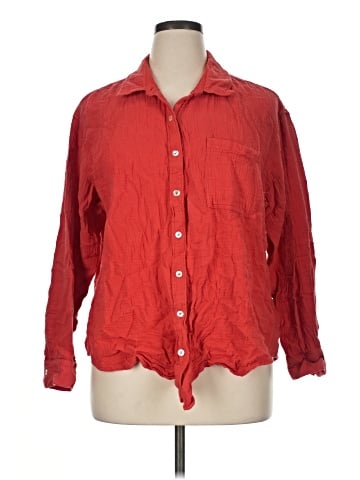 Maurices 3/4 Sleeve Button-Down Shirt (view 1)