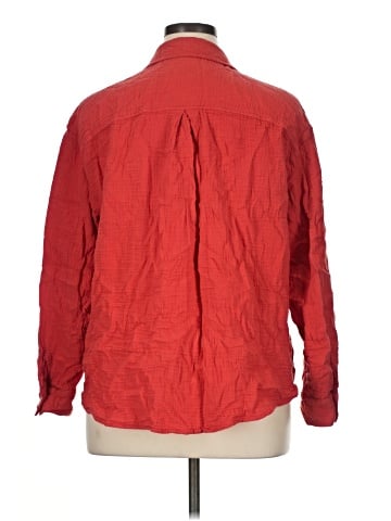 Maurices 3/4 Sleeve Button-Down Shirt (view 2)