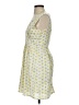 Maison Jules 100% Polyester Hearts Yellow Casual Dress Size S - photo 5