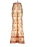 Savannah Morrow Paisley Gold Casual Pants Size M - photo 1
