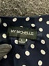 My Michelle 100% Polyester Polka Dots Blue Sleeveless Blouse Size L - photo 7