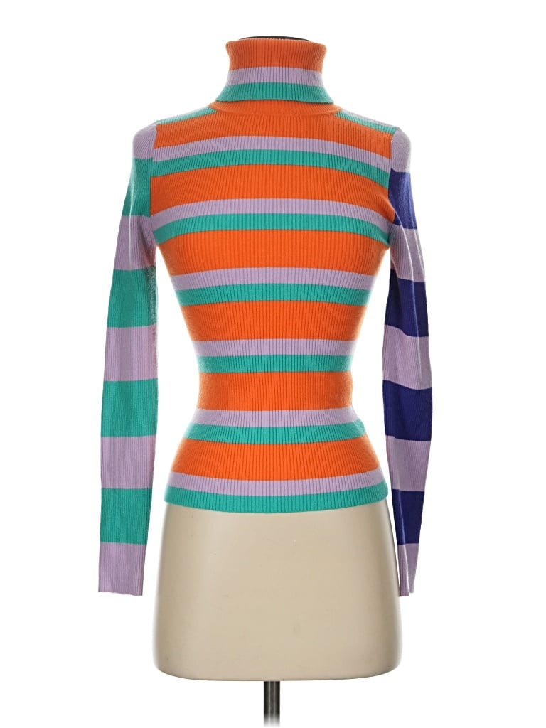 Pre-owned Maeve Turtleneck Sweater In Orange