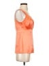 Cache 100% Polyester Orange Sleeveless Blouse Size S - photo 4