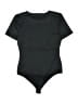 Gianni Bini Solid Black Bodysuit Size M - photo 2