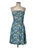 SO Floral Teal Cocktail Dress Size L - photo 1