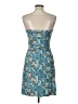 SO Floral Teal Cocktail Dress Size L - photo 2