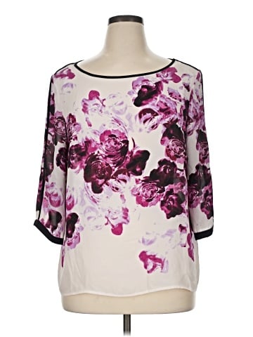 Adrianna Papell 3/4 Sleeve Blouse (view 1)