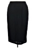 Emma James 100% Polyester Solid Black Formal Skirt Size 22 - photo 1