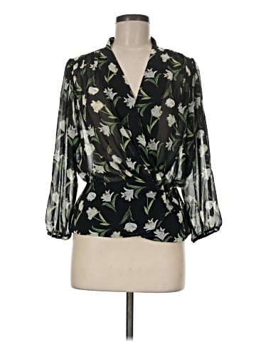 Eva Mendes by New York & Company 3/4 Sleeve Blouse (view 1)
