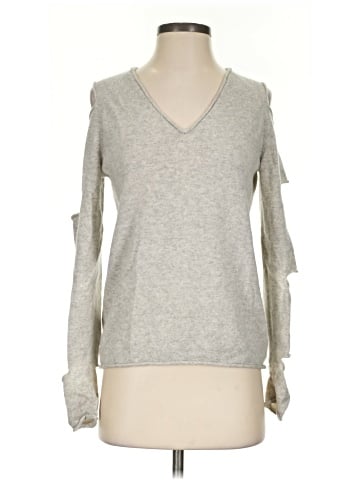Aqua Cashmere Pullover Sweater (view 1)