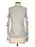 Aqua 100% Cashmere Gray Cashmere Pullover Sweater Size S - photo 2