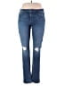7 For All Mankind Hearts Blue Jeans Size 36 waist - photo 1