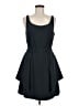 BCBGeneration Solid Black Casual Dress Size M - photo 1
