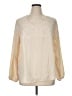 Adiva 100% Polyester Ivory Long Sleeve Blouse Size 1X - photo 1