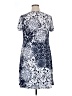MSK Print Blue Casual Dress Size 1X - photo 2