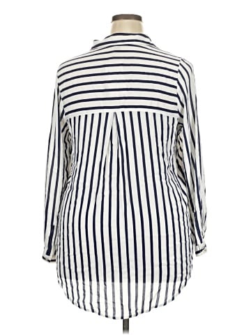 Ellos 3/4 Sleeve Button-Down Shirt (view 2)
