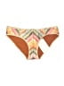 Becca Chevron-herringbone Tan Swimsuit Bottoms Size S - photo 1