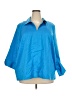 Foxcroft Blue 3/4 Sleeve Button-Down Shirt Size 2X - photo 1
