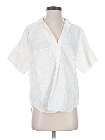 Pilcro and the Letterpress Short Sleeve Blouse (view 1)