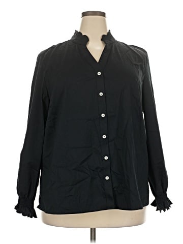 Foxcroft Long Sleeve Button-Down Shirt (view 1)