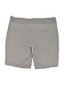 Active Life Solid Gray Khaki Shorts Size S - photo 2