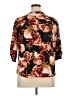 J.t.b. Floral Black 3/4 Sleeve Blouse Size XL - photo 2