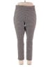 Rafaella Stripes Gray Casual Pants Size 18 - photo 1
