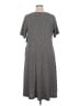 Catherines Houndstooth Gray Casual Dress Size 0X - photo 2