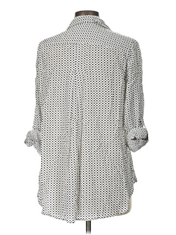 Velvet Heart 3/4 Sleeve Button-Down Shirt (view 2)