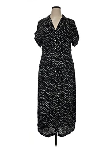 Madewell Button-Front Midi Shirtdress in Floral (view 1)