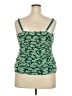 Torrid Floral Green Tank Top Size 2X Plus (2) - photo 2