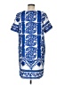 Lulus 100% Polyester Graphic Blue Casual Dress Size M - photo 2