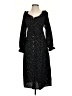 Missguided 100% Polyester Stars Black Casual Dress Size 0 - photo 1