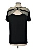 DressBarn 100% Polyester Black Short Sleeve Top Size L - photo 2