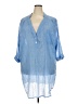 J Valdi Blue 3/4 Sleeve Blouse Size 2X - photo 1