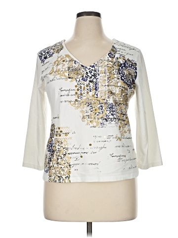 Hearts of Palm Woman 3/4 Sleeve Blouse (view 1)