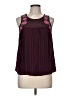 American Eagle Outfitters 100% Polyester Burgundy Sleeveless Blouse Size M - photo 1