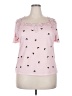 ChicMe Hearts Pink Short Sleeve Top Size 2XL - photo 1