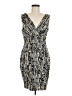 Roulette 100% Polyester Print Gray Cocktail Dress Size 8 - photo 1