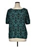 Cato Teal Short Sleeve Blouse Size XL - photo 1