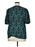 Cato Teal Short Sleeve Blouse Size XL - photo 2