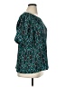Cato Teal Short Sleeve Blouse Size XL - photo 4