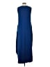 Zenana Solid Blue Casual Dress Size L - photo 2