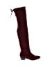 Just Fab Burgundy Boots Size 7 1/2 - photo 1