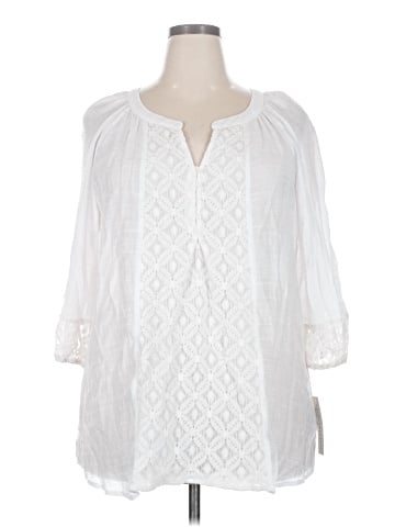 Counterparts 3/4 Sleeve Blouse (view 1)