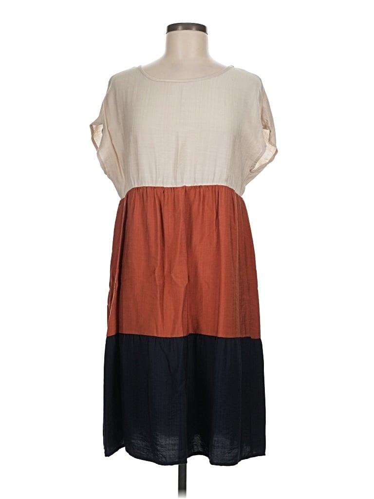 Pre-owned Emery Rose Casual Dress In Tan