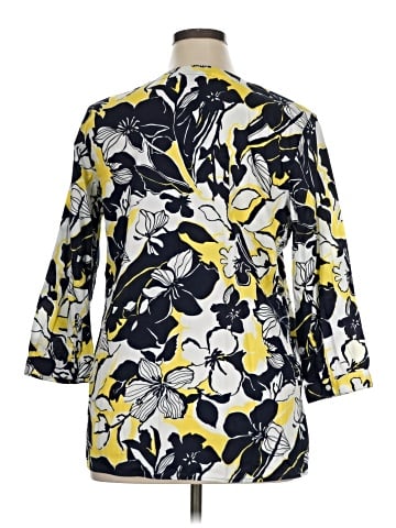 Chaps 3/4 Sleeve Blouse (view 2)